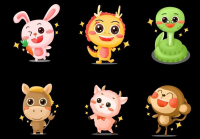 宠物美容萌系图片素材