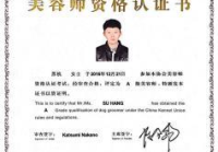 宠物美容a级证书有哪些