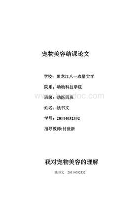 宠物美容行业的发展前景论文