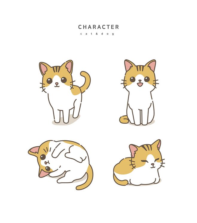 宠物美容手绘图