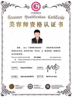 宠物美容a级证书有哪些